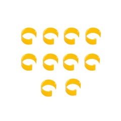 COLORIS Clips, yellow (pack of 10)