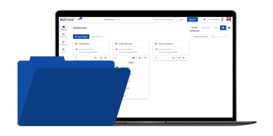 SciNote Functionalities Overview